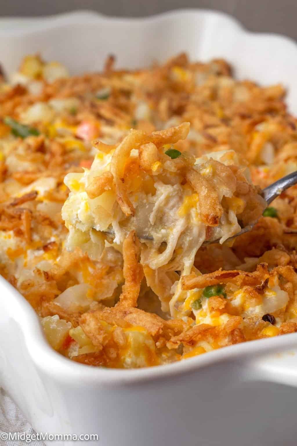 Cheesy Chicken and Potato Casserole with Veggies Recipe