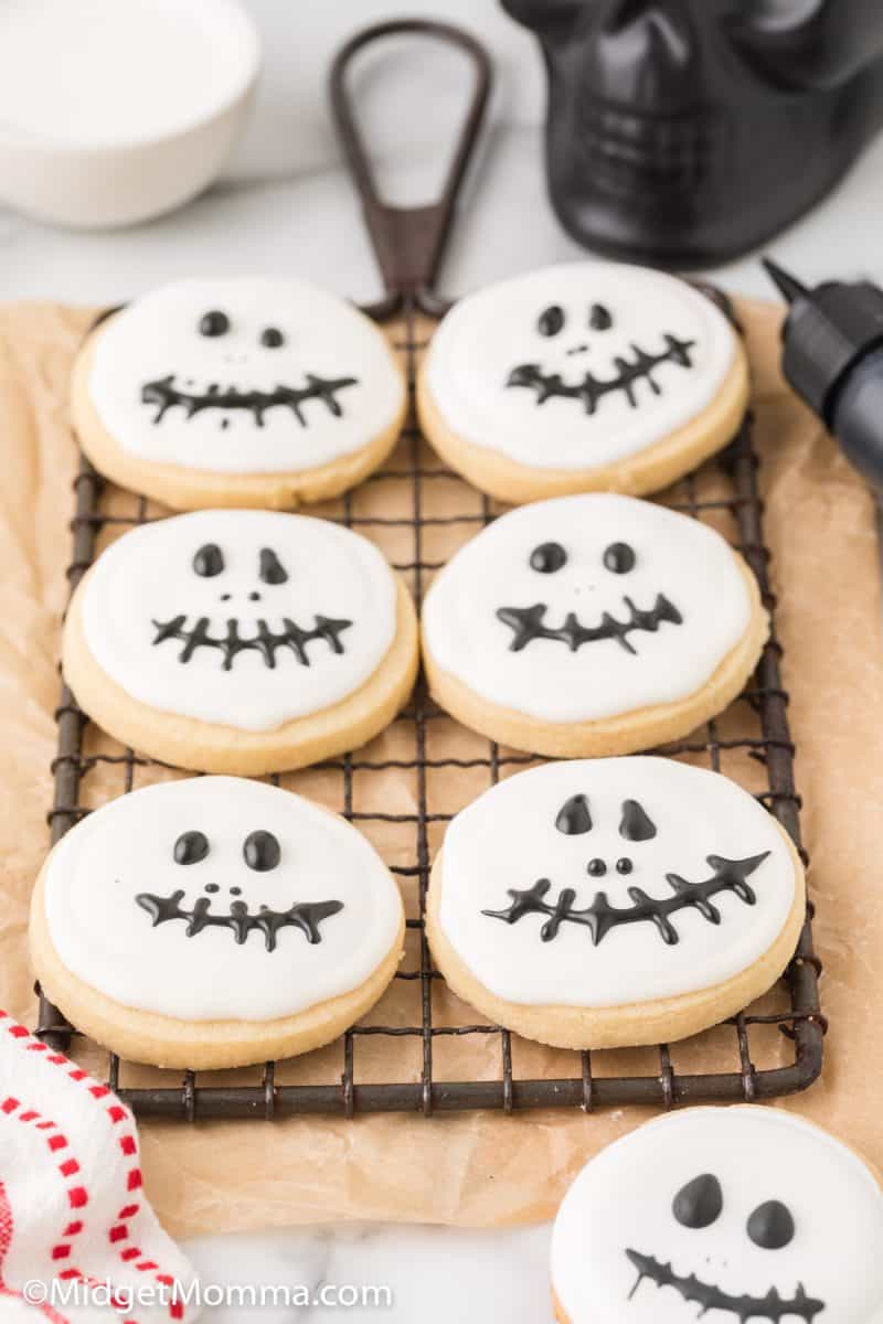 Jack Skellington Homemade Halloween Sugar Cookies