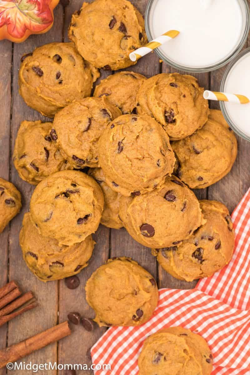 Pumpkin Chocolate Chip Cookies Recipe • Midgetmomma 1675