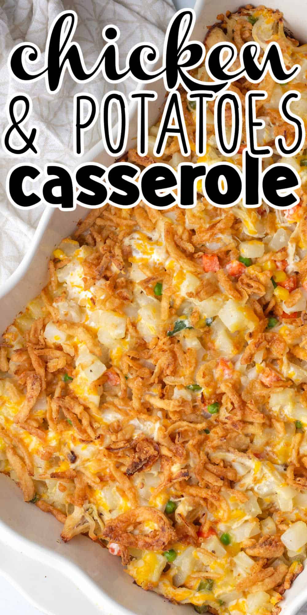 Cheesy Chicken and Potato Casserole with Veggies Recipe