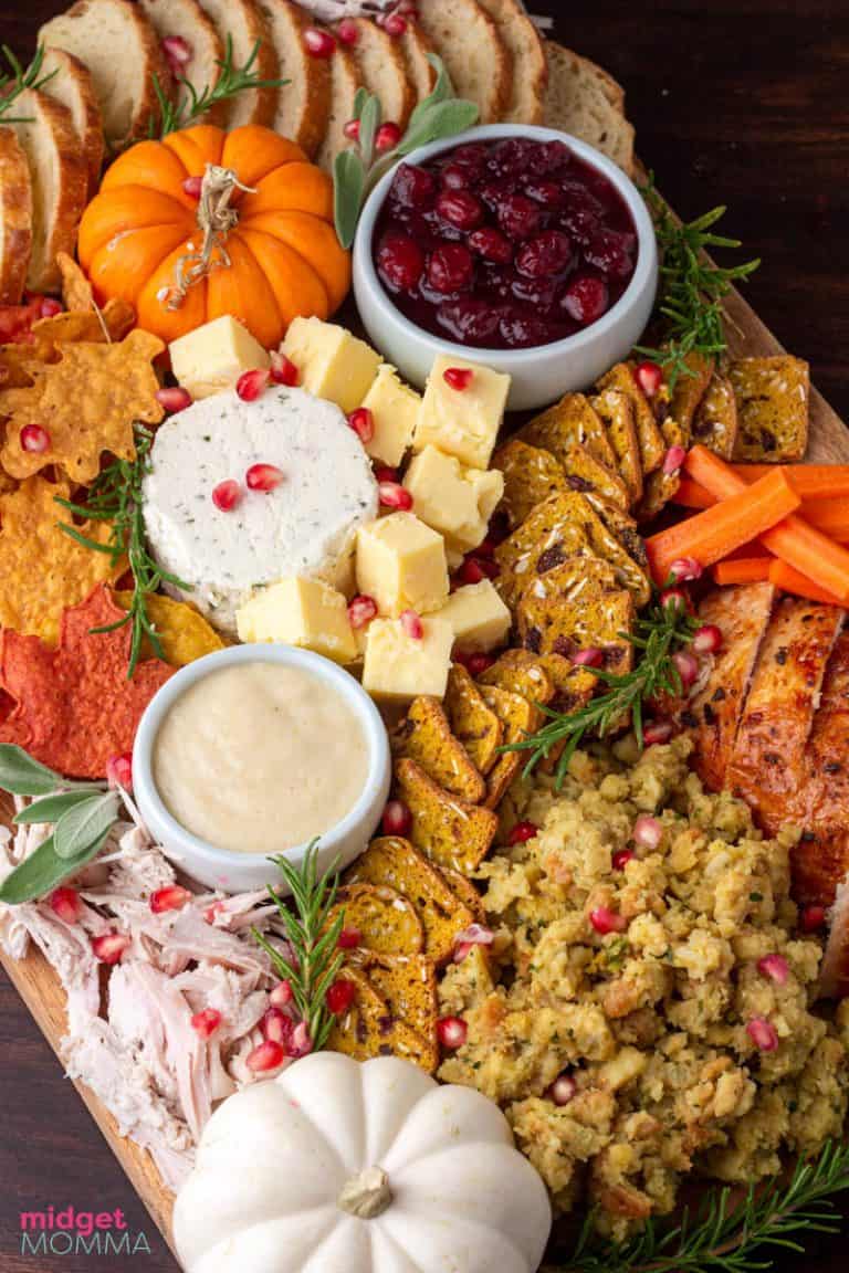 Thanksgiving Leftovers Charcuterie Board • MidgetMomma