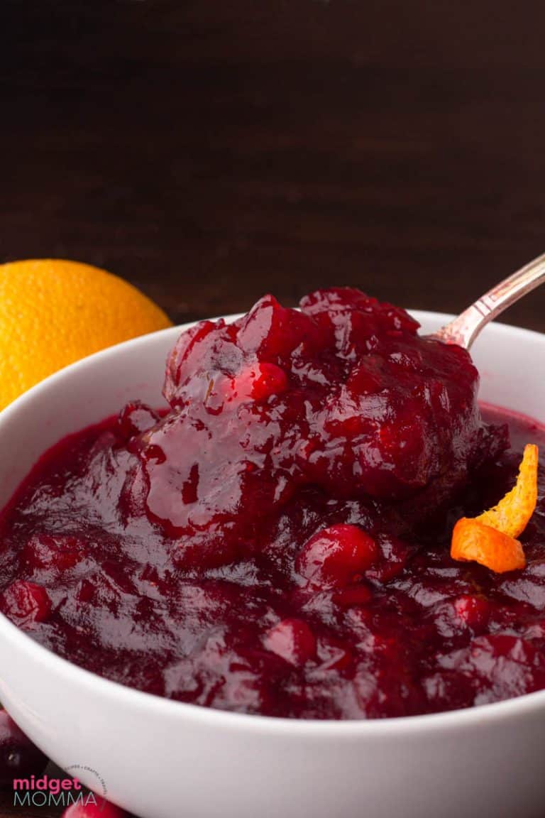 Homemade Cranberry Sauce Recipe • MidgetMomma