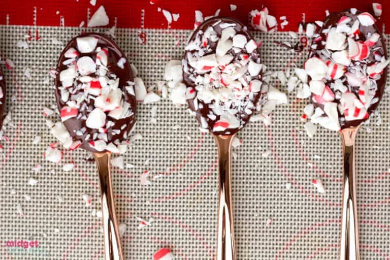 peppermint hot chocolate spoons