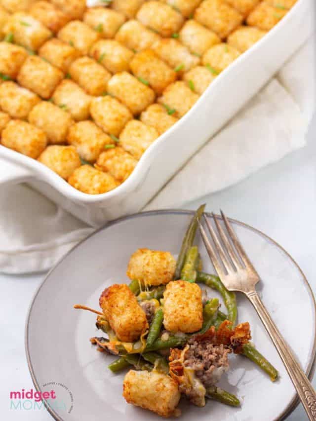 Easy Tater Tot Casserole With Cream Of Mushroom Soup • Midgetmomma 2189