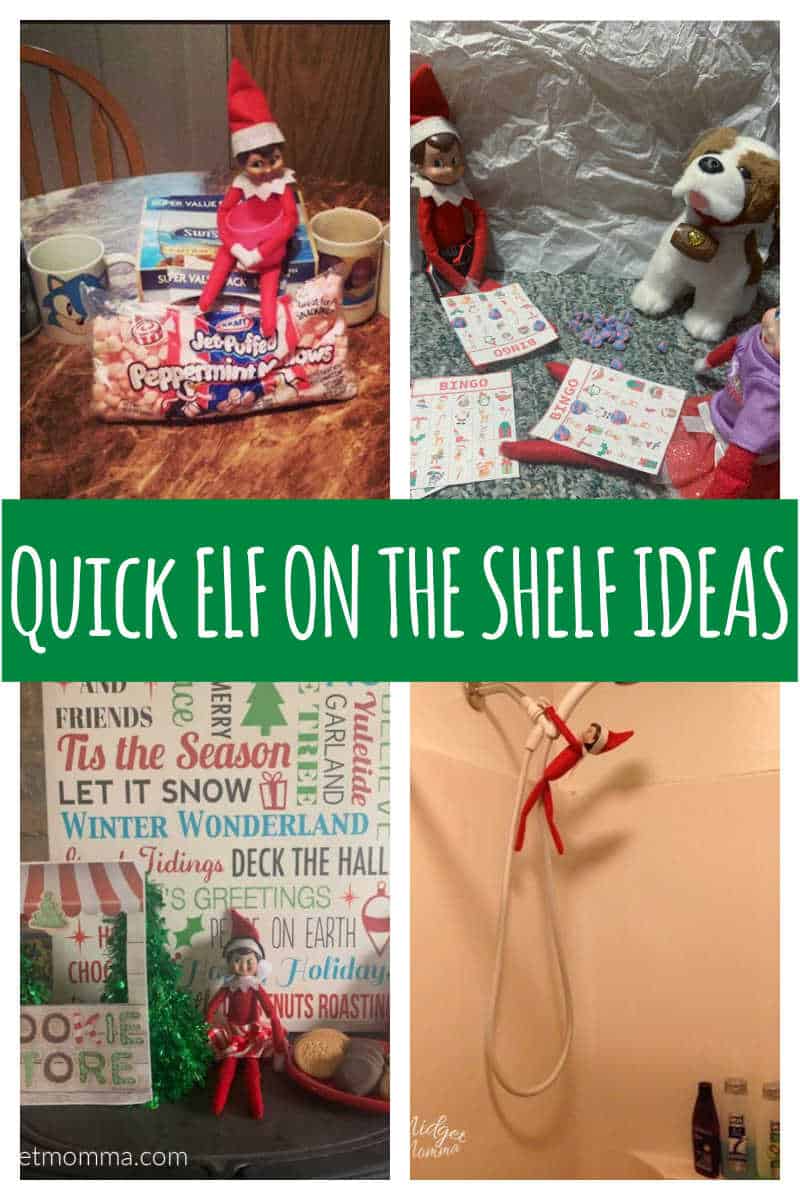 Quick Elf on the Shelf Ideas Done in 5 Minutes or Less! • MidgetMomma