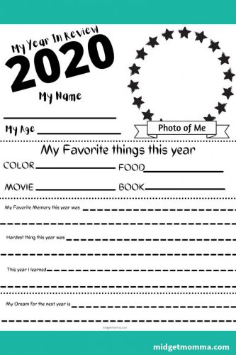 Year in Review Printable - Perfect for Kids • MidgetMomma