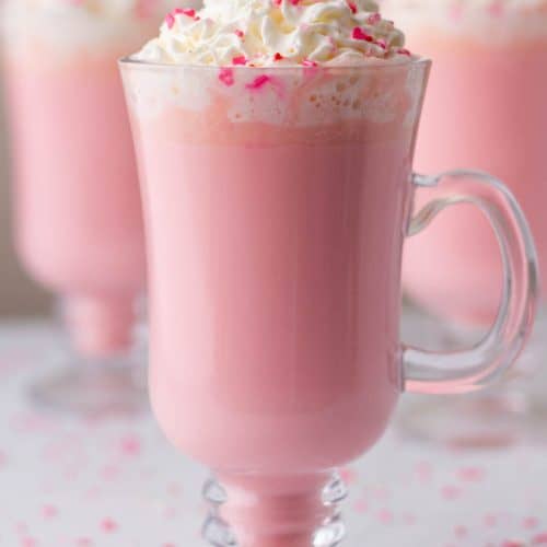 Pink Hot Chocolate Made With White Hot Chocolate • Midgetmomma 