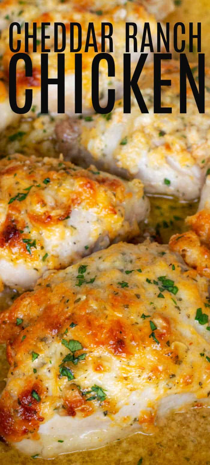 Cheddar Ranch Chicken Thighs (Can use Chicken Breast too!)