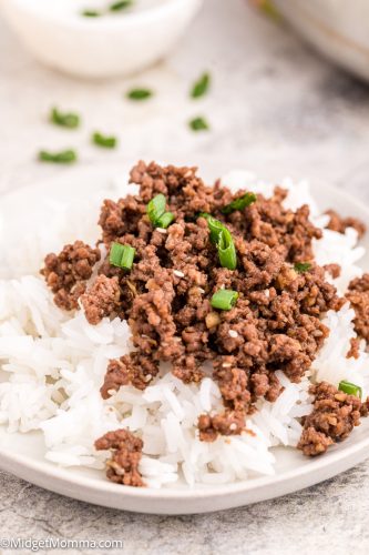 Korean Ground Beef and Rice Bowls (Done in 20 minutes!)