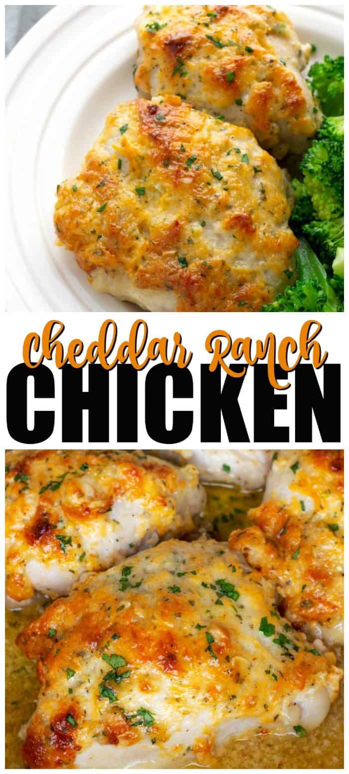 Cheddar Ranch Chicken Thighs (Can use Chicken Breast too!)