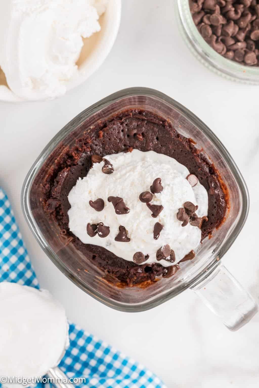 Chocolate Microwave Mug Brownie Recipe • MidgetMomma