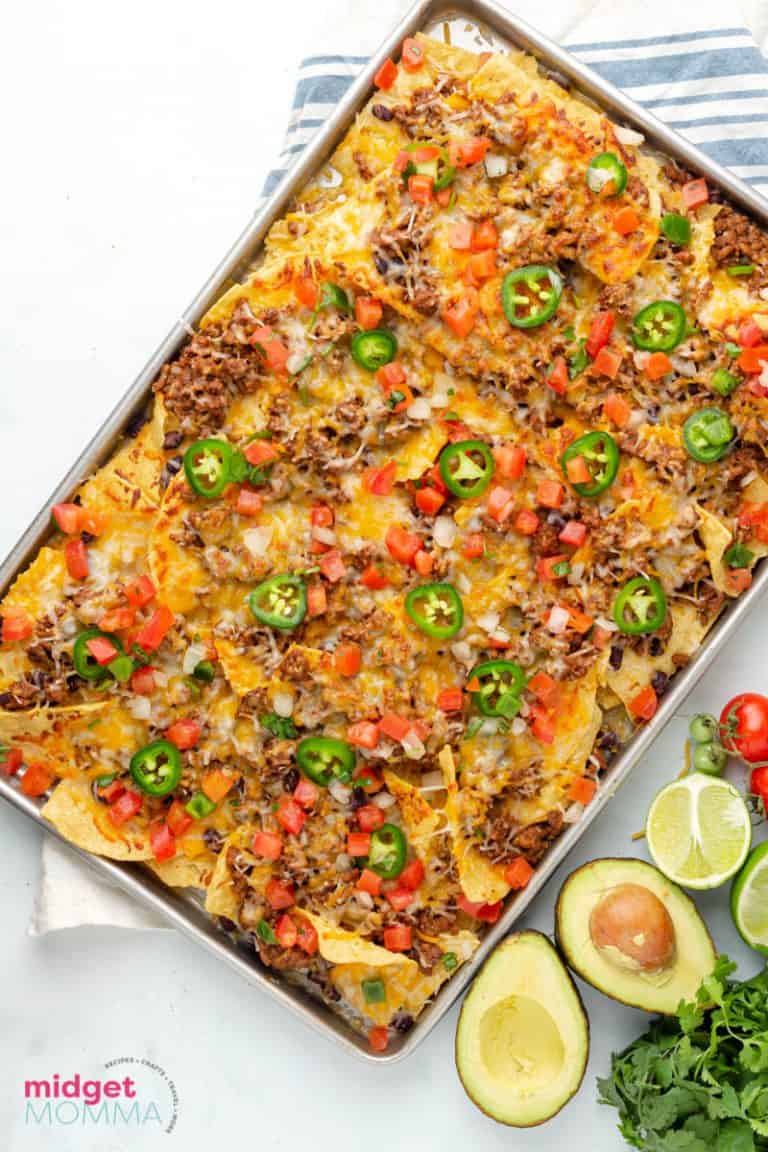 Sheet Pan Nachos • MidgetMomma