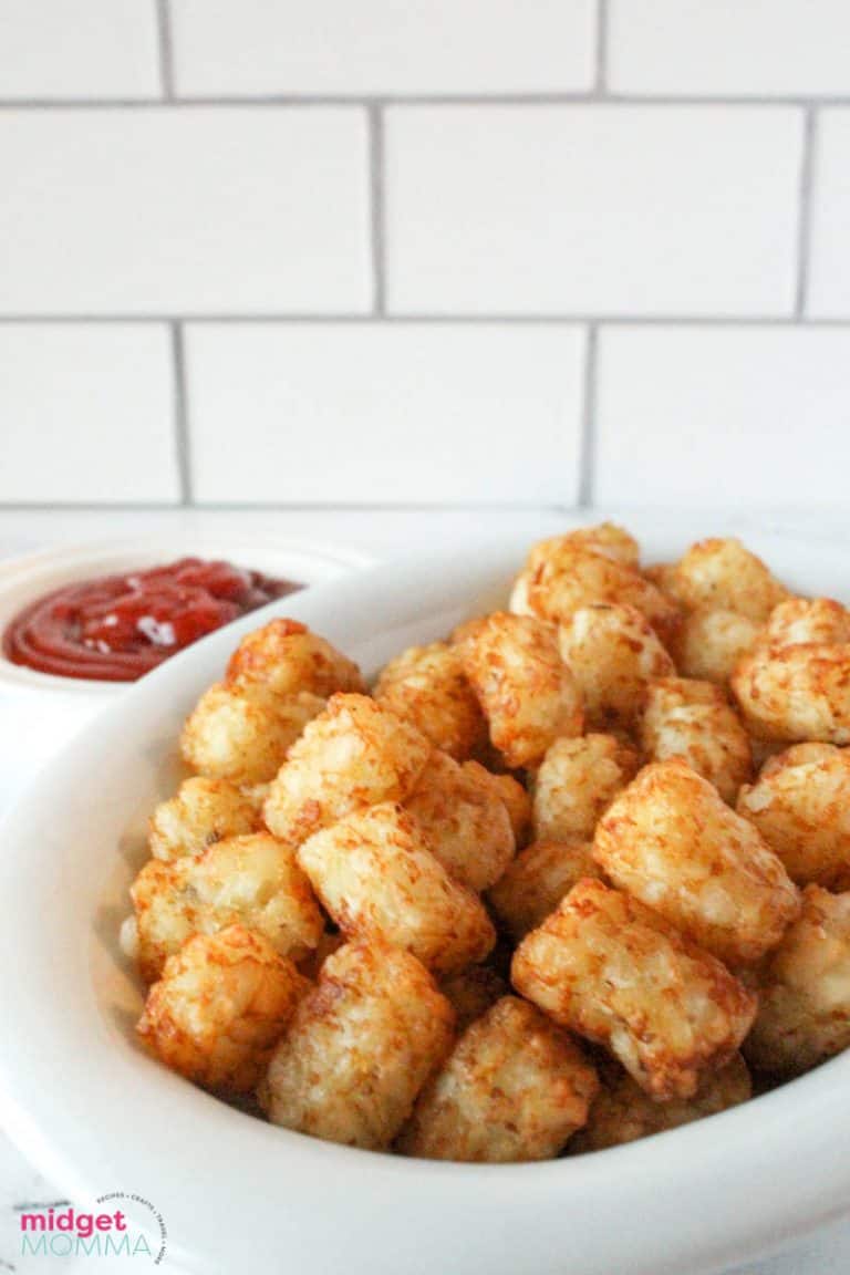 Air Fryer Frozen Tater Tots - PERFECT Tater tots every time!