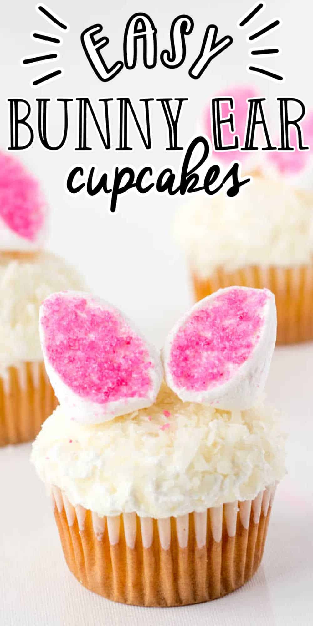 Easy Easter Bunny Ears Cupcakes - Easy Easter Cupcake Recipe