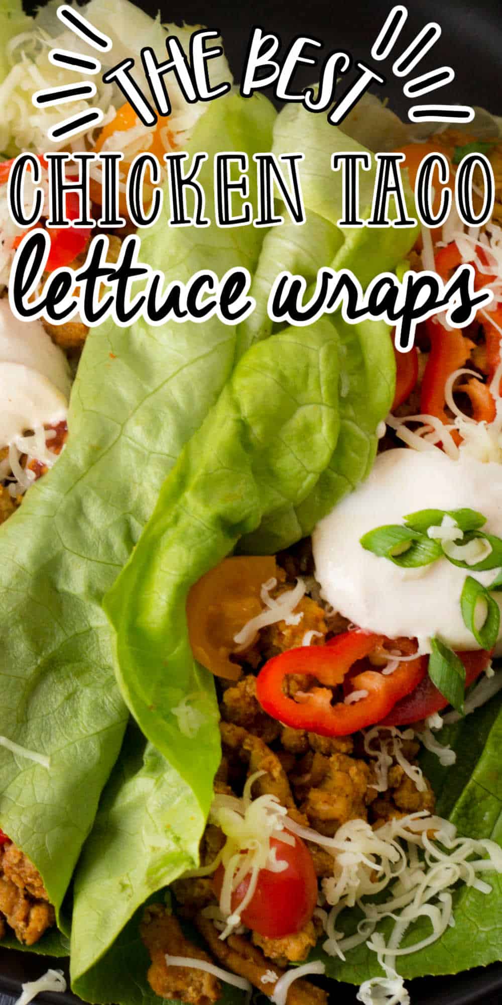 Chicken Taco Lettuce Wraps (Easy Healthy Taco Recipe)