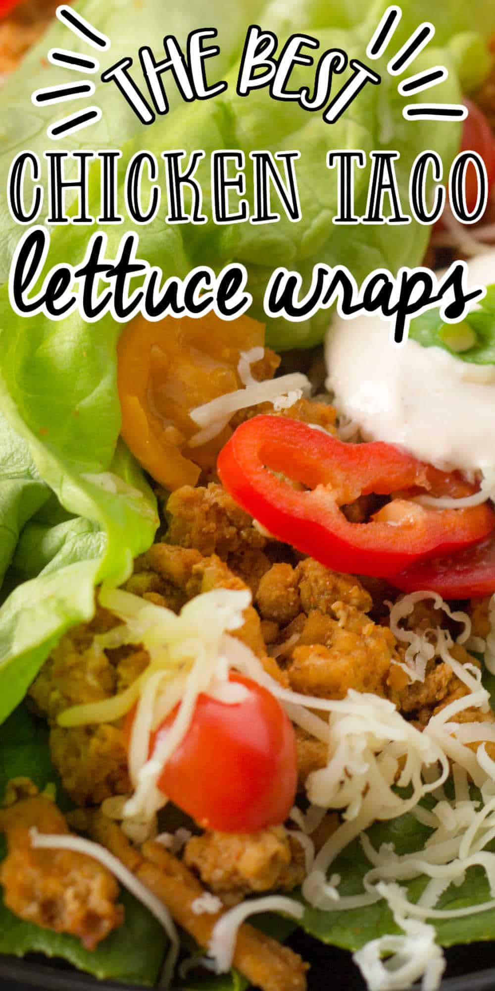 Chicken Taco Lettuce Wraps (Easy Healthy Taco Recipe)