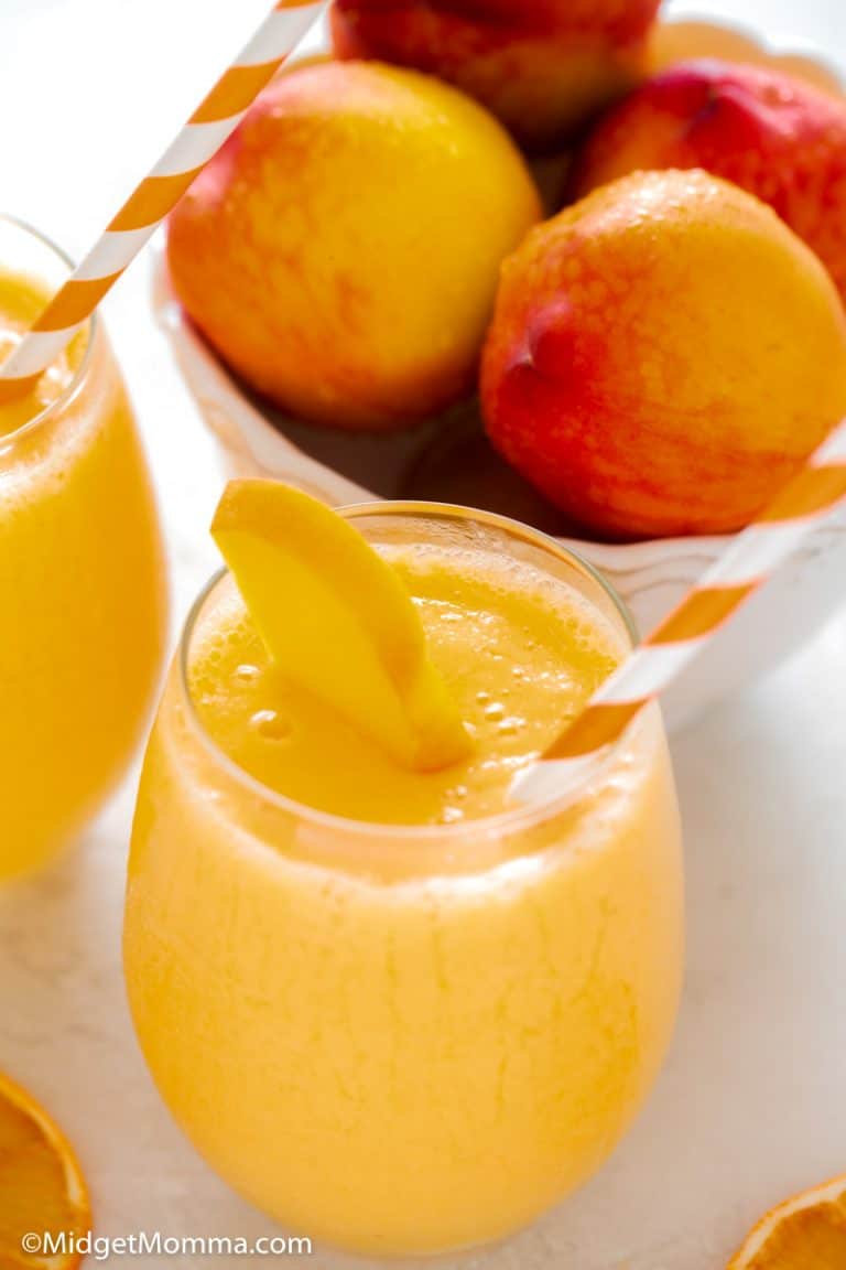 Peach Mango Smoothie Recipe • Midgetmomma 8890