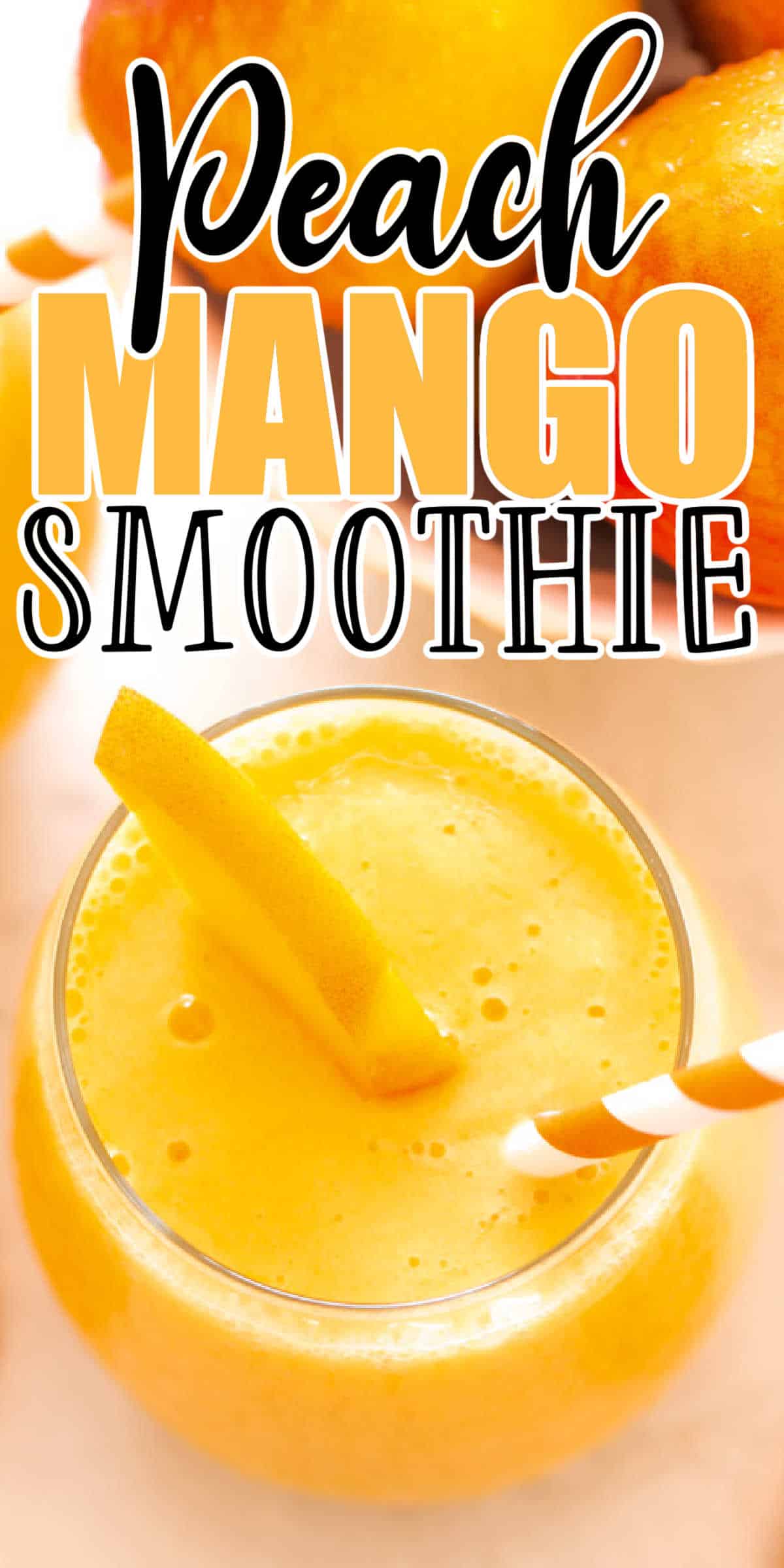 Peach Mango Smoothie Recipe • MidgetMomma