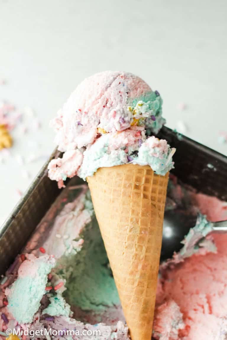 Berry Flavored Unicorn No Churn Ice Cream Recipe