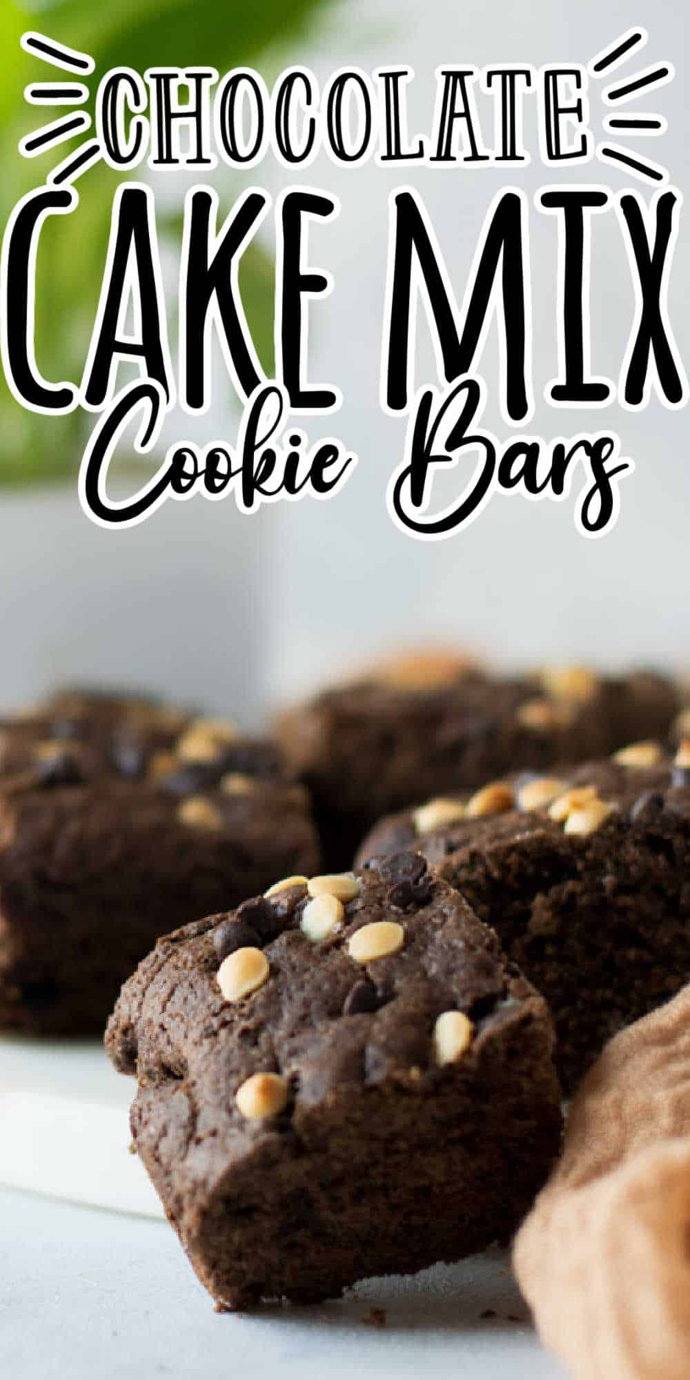 Chocolate Cake Mix Cookie Bars • Midgetmomma 