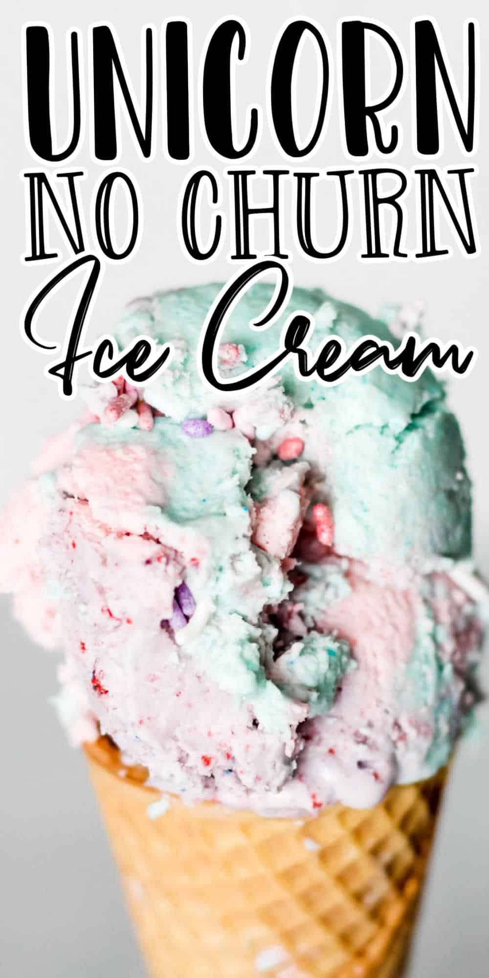 Berry Flavored Unicorn No Churn Ice Cream Recipe