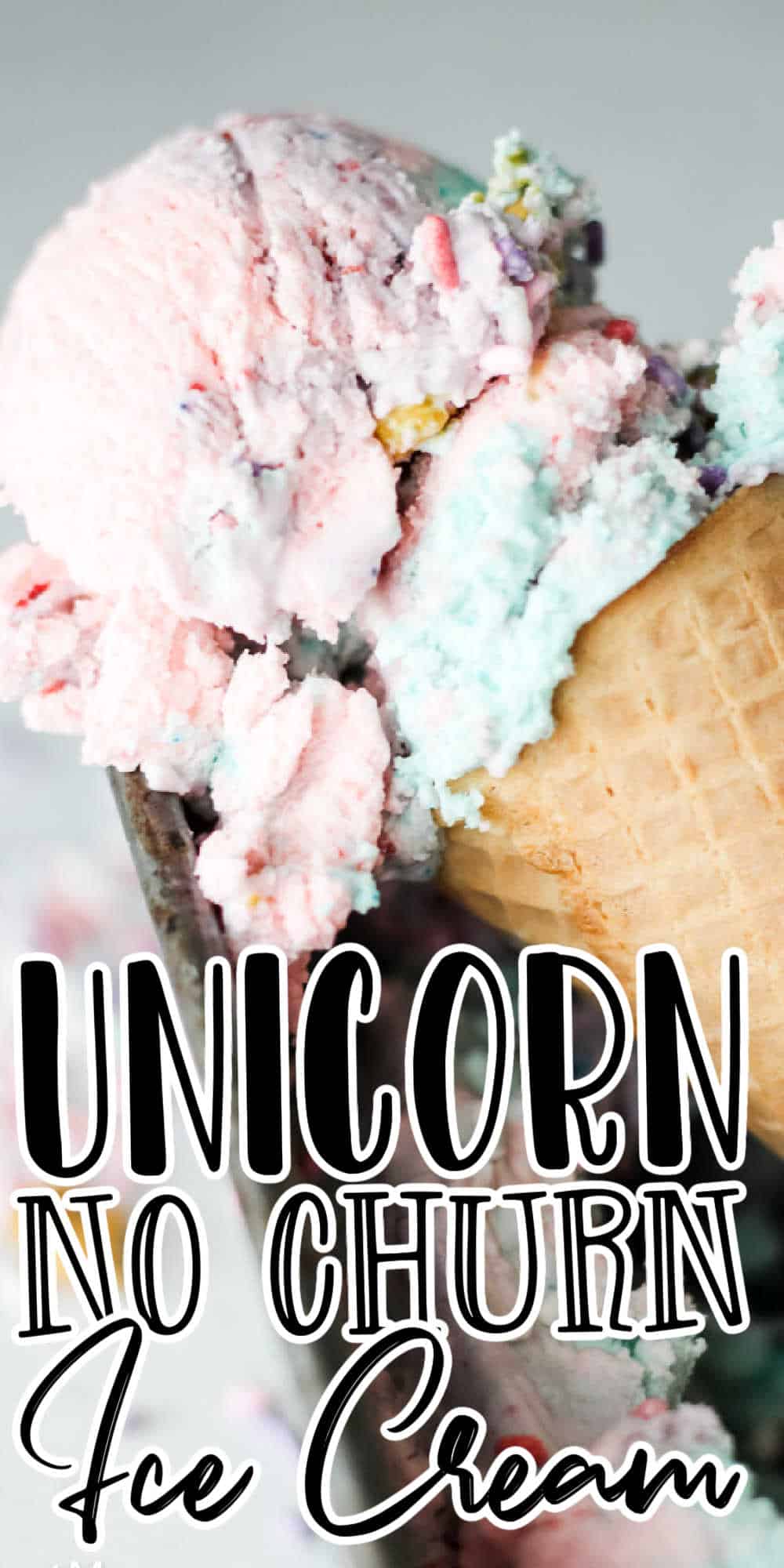 Berry Flavored Unicorn No Churn Ice Cream Recipe