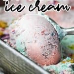 Berry Flavored Unicorn No Churn Ice Cream Recipe