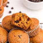 Pumpkin Chocolate Chip Muffins • MidgetMomma