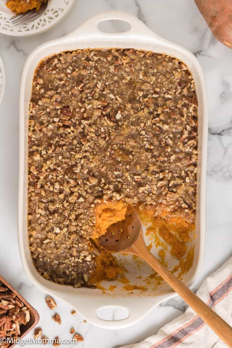 The BEST Sweet Potato Casserole With Pecan Topping Recipe MidgetMomma   Sweet Potato Casserole With Pecan Topping Recipe 29 800x1200 