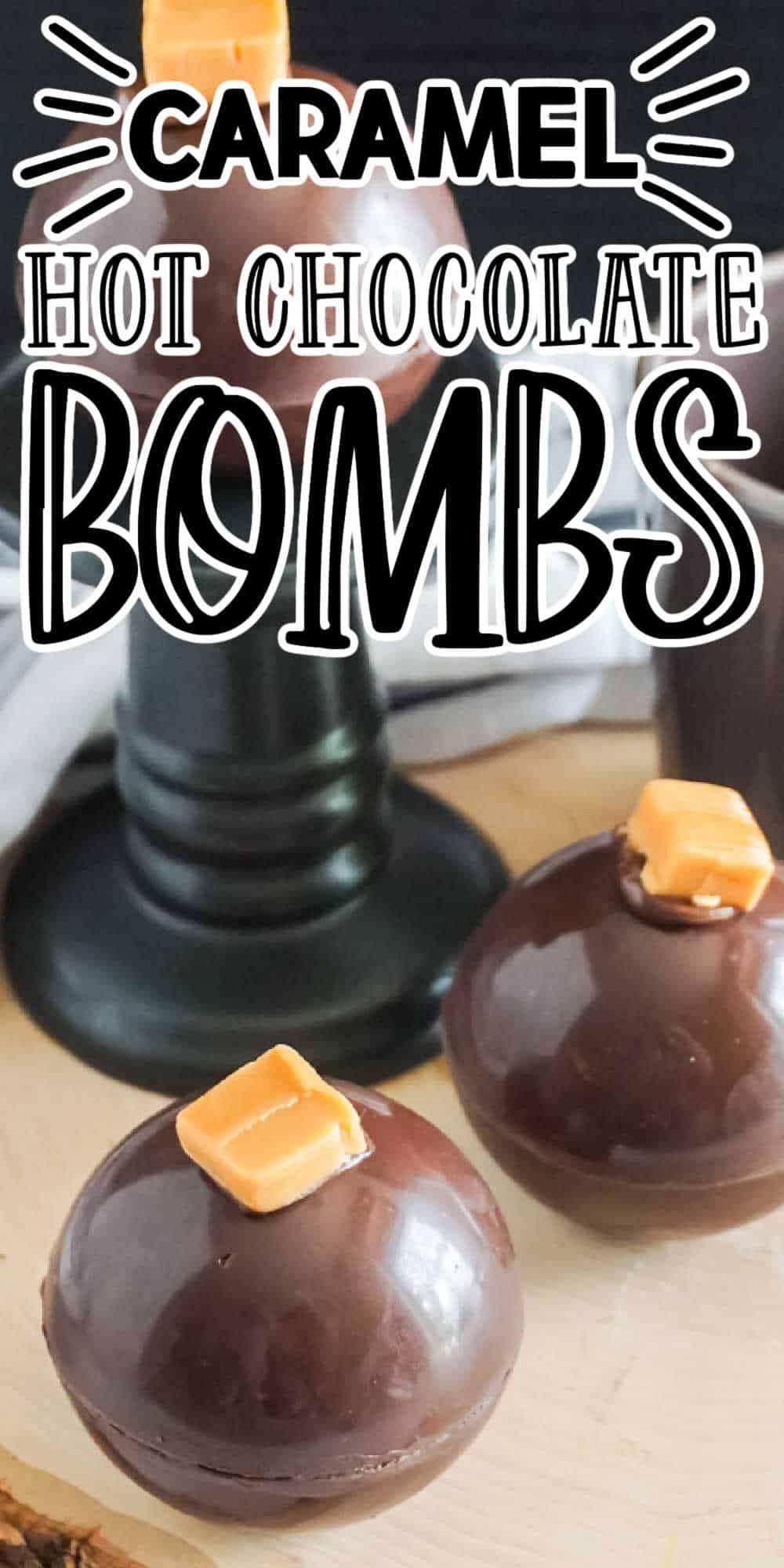 Caramel Hot Chocolate Bombs • MidgetMomma