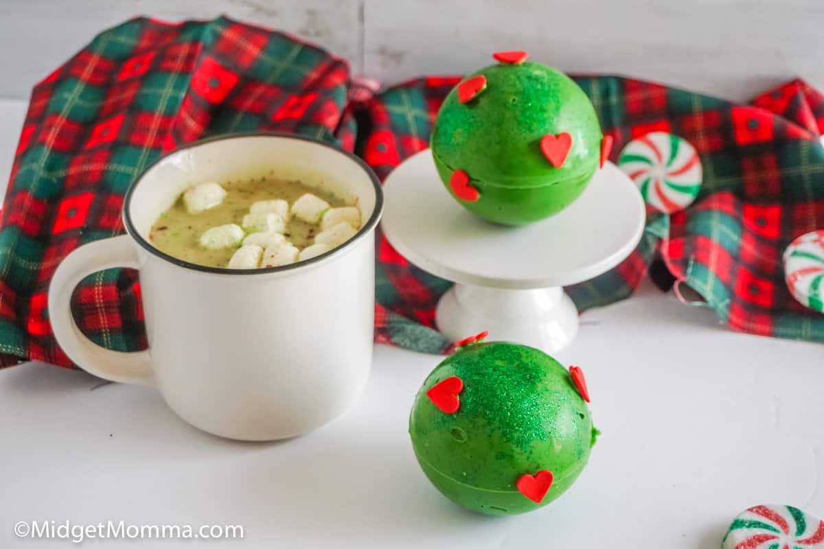 Grinch Hot Chocolate Bombs • MidgetMomma