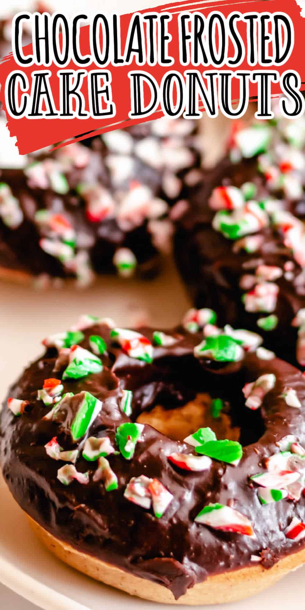 Chocolate Frosted Baked Cake Donuts • MidgetMomma