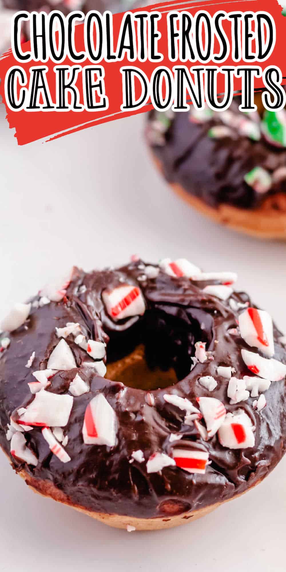 Chocolate Frosted Baked Cake Donuts • MidgetMomma