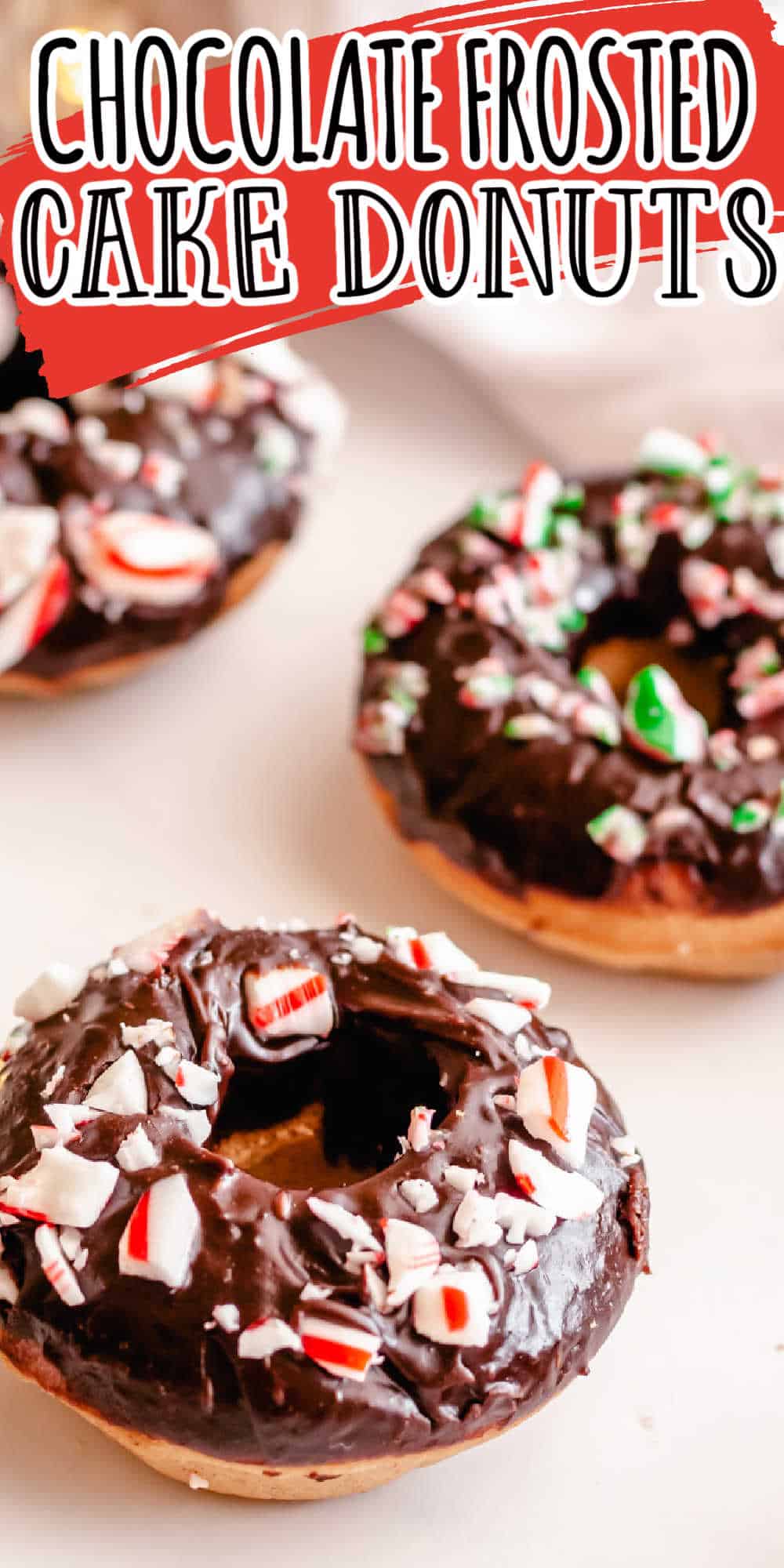 Chocolate Frosted Baked Cake Donuts • MidgetMomma