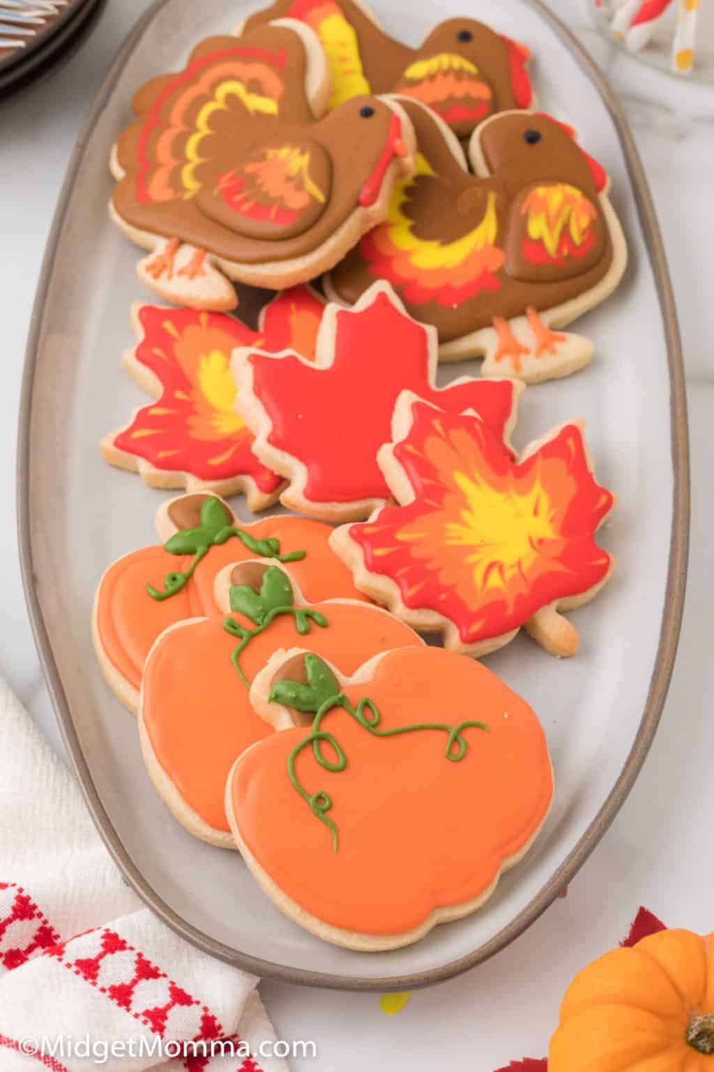 Easy Fall Sugar Cookies Recipe • MidgetMomma