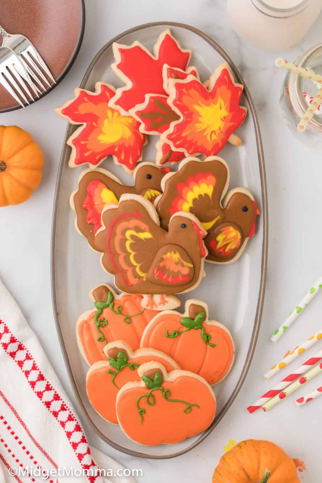 Easy Fall Sugar Cookies Recipe • MidgetMomma