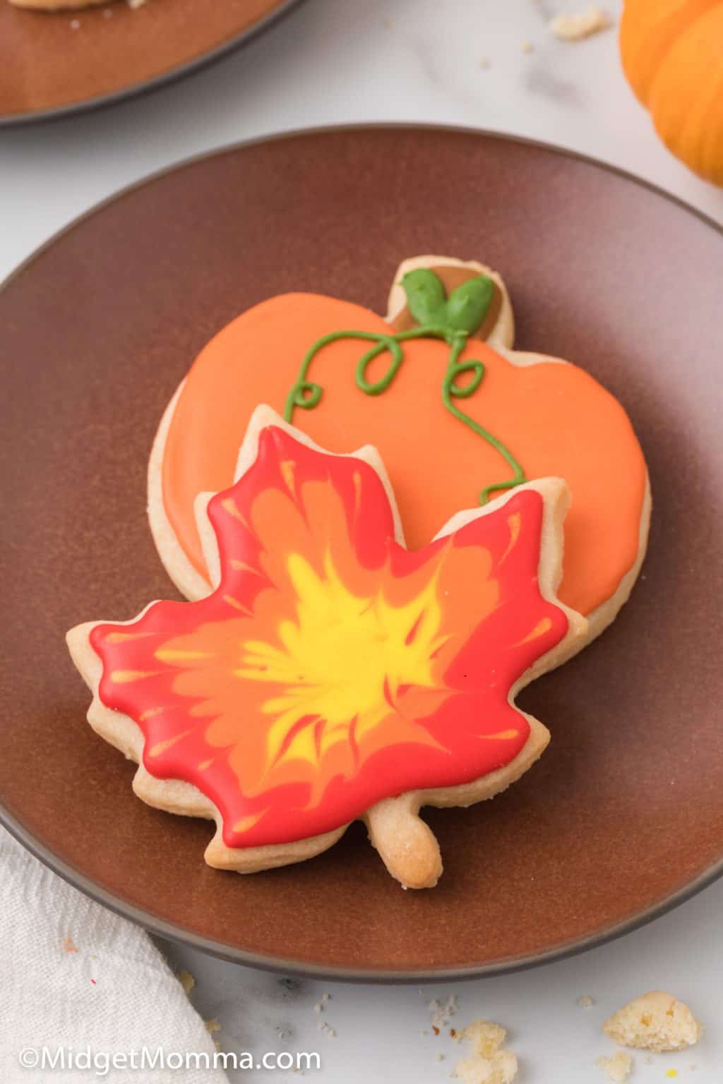 Easy Fall Sugar Cookies Recipe • MidgetMomma