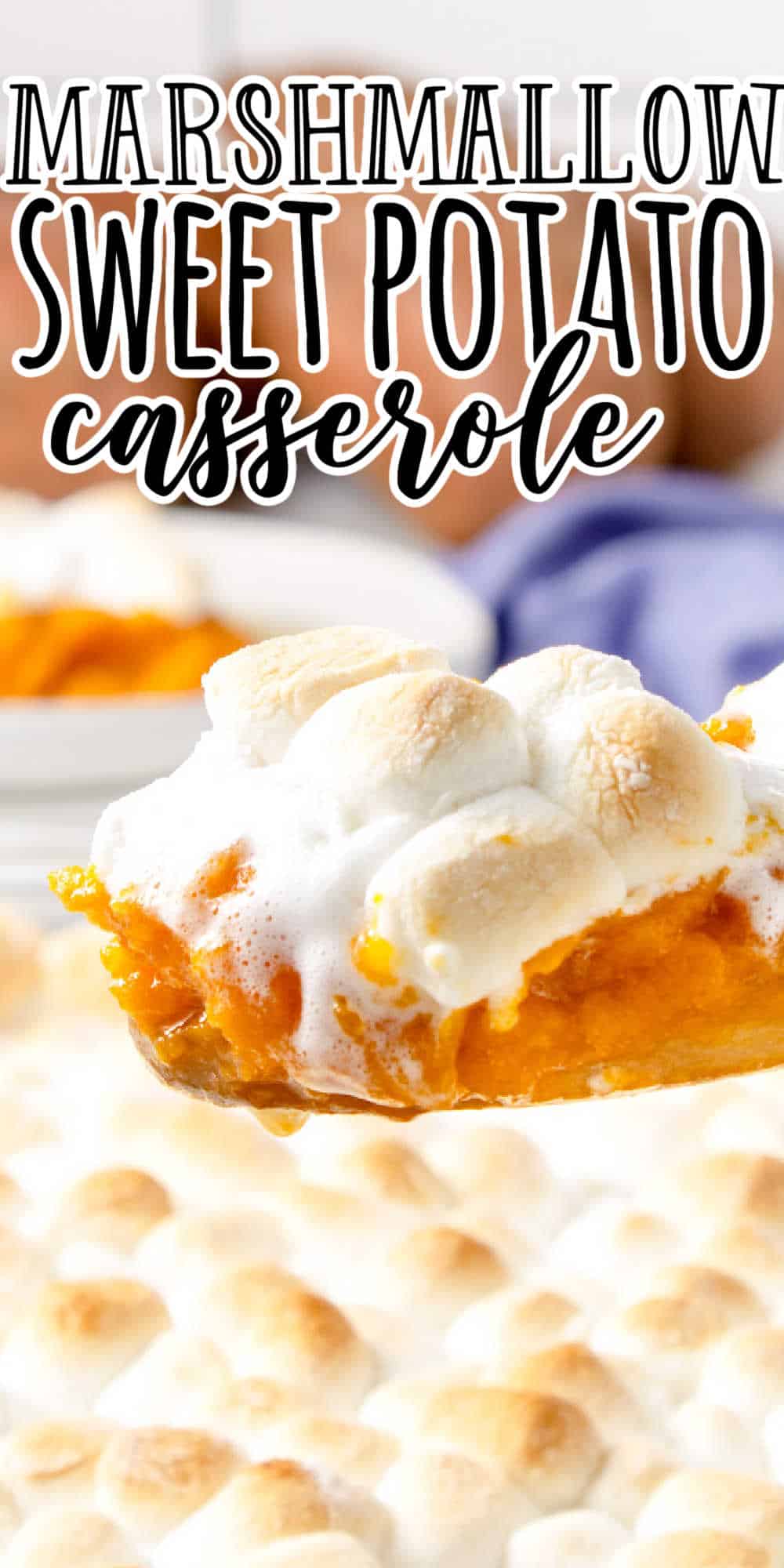 Sweet Potato Casserole with Marshmallows • MidgetMomma
