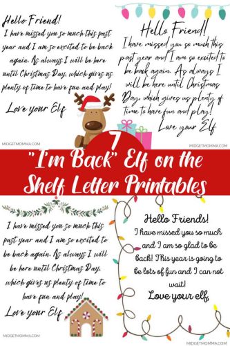 Elf on the Shelf Printables • MidgetMomma