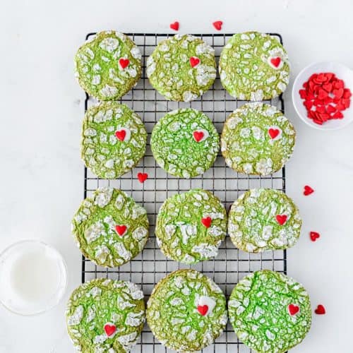 Easy Grinch Cookie Recipe {with Cake Mix} - Love Mischka