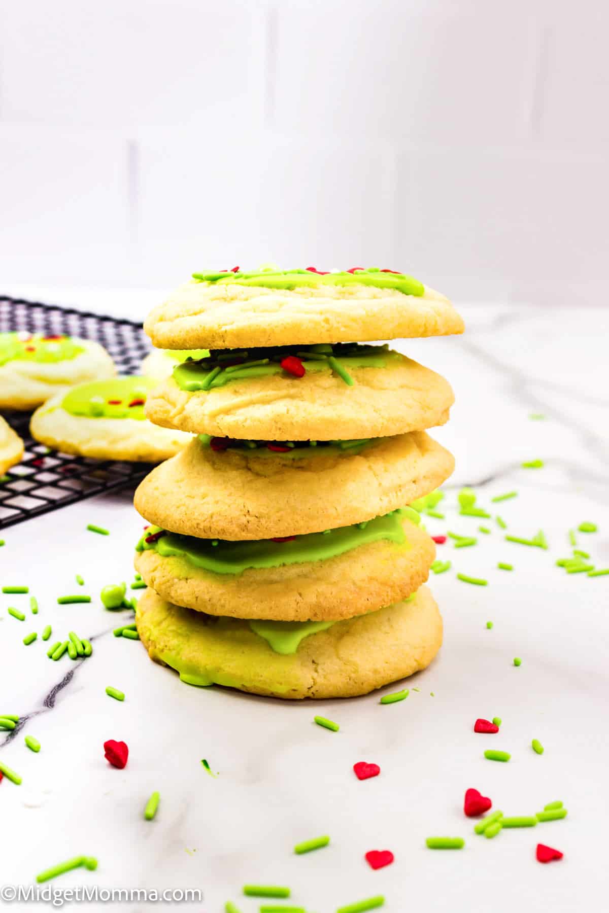 Grinch Sugar Cookies - BEST Easy Recipe💚