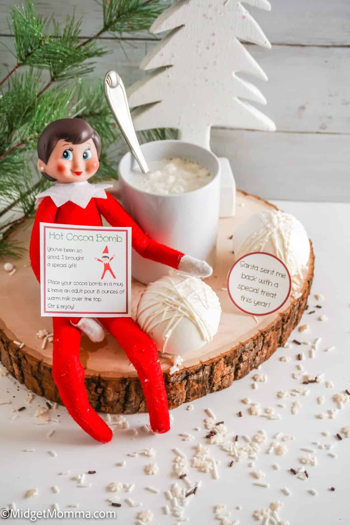 Hot Chocolate Bomb Mug Set - Elf on The Shelf