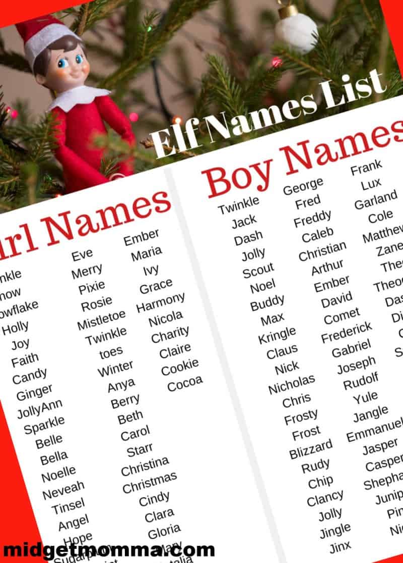 Elf on the Shelf Names - The Ultimate Guide to Naming your Elf!