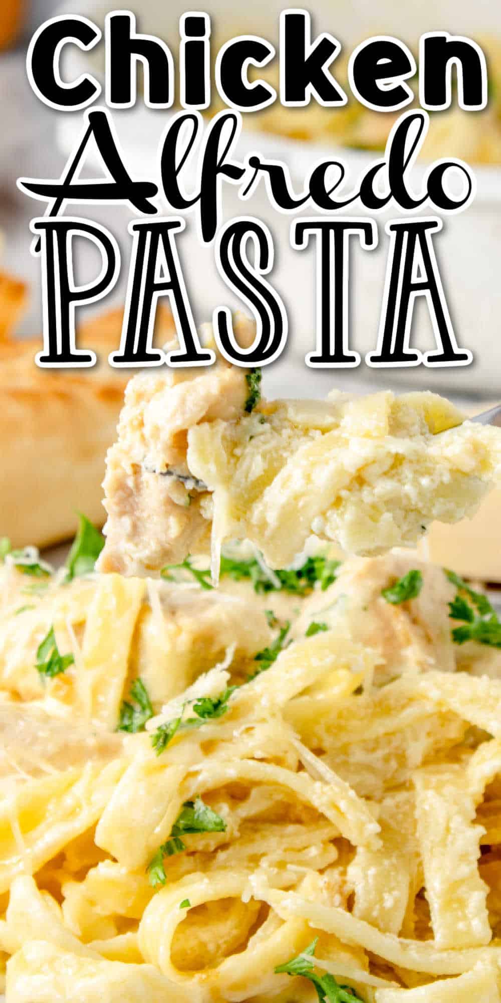 Creamy Chicken Alfredo Pasta Recipe • MidgetMomma