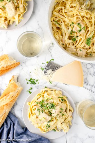 Creamy Chicken Alfredo Pasta Recipe • MidgetMomma