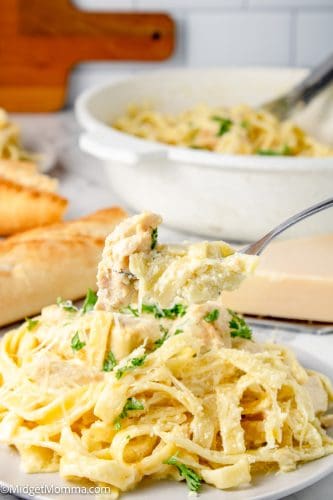 Creamy Chicken Alfredo Pasta Recipe • MidgetMomma