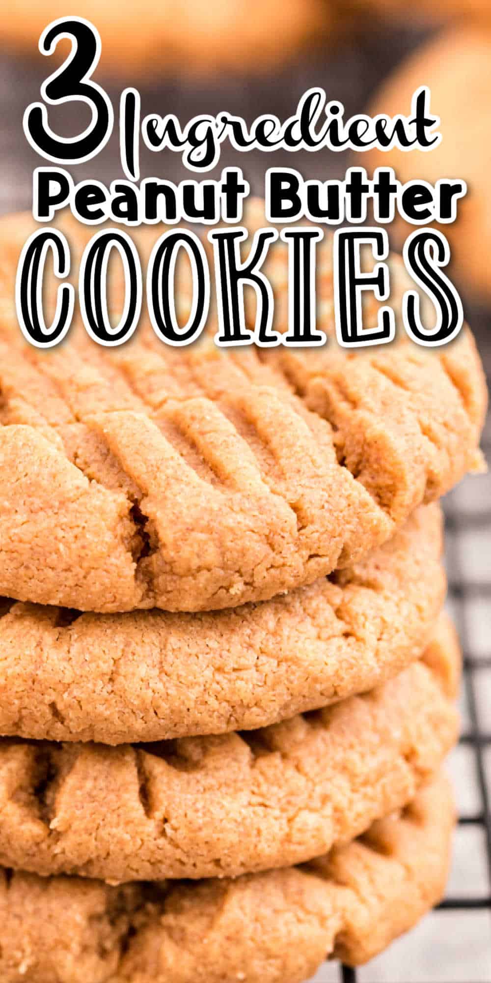 Easy Peanut Butter Cookies Recipe (only 3 Ingredients) • Midgetmomma