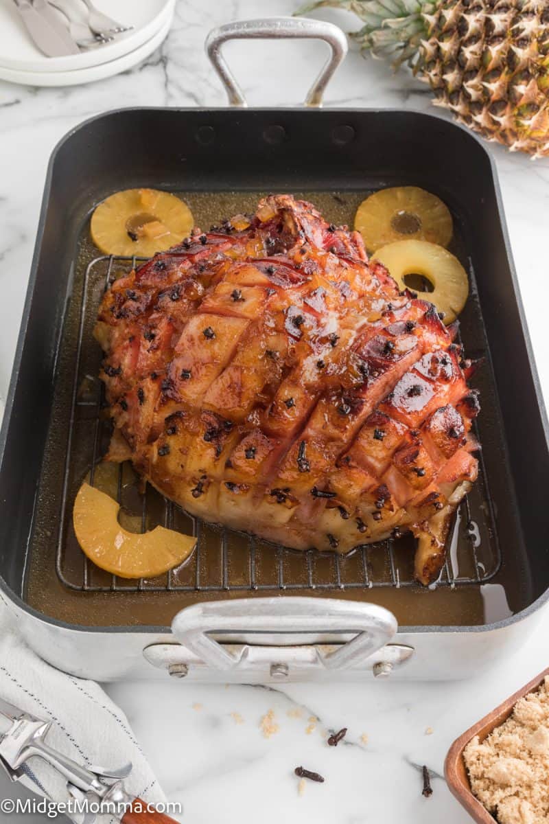 Baked Ham with Pineapple and Brown Sugar Glaze Recipe