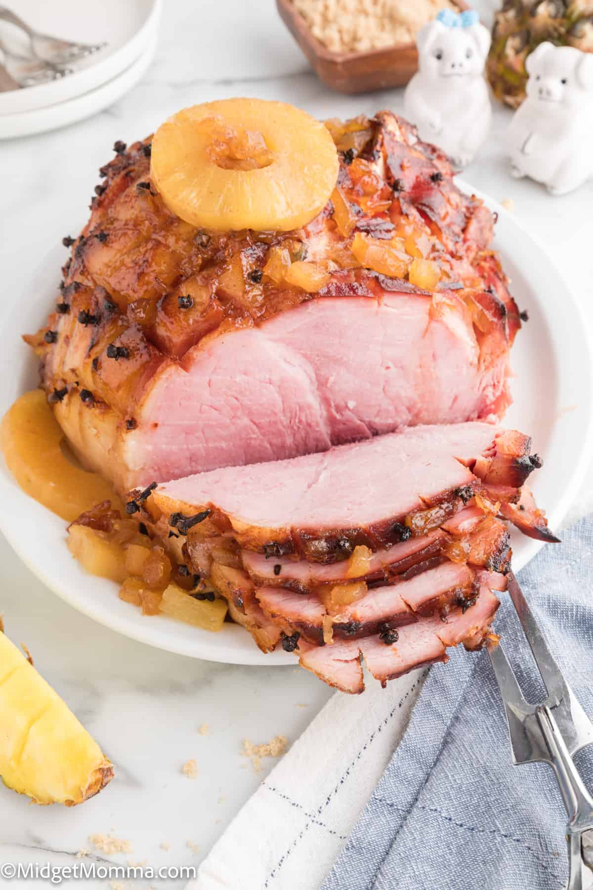 Best Baked Holiday Ham with Brown Sugar Glaze and Pineapple - Bake It With  Love