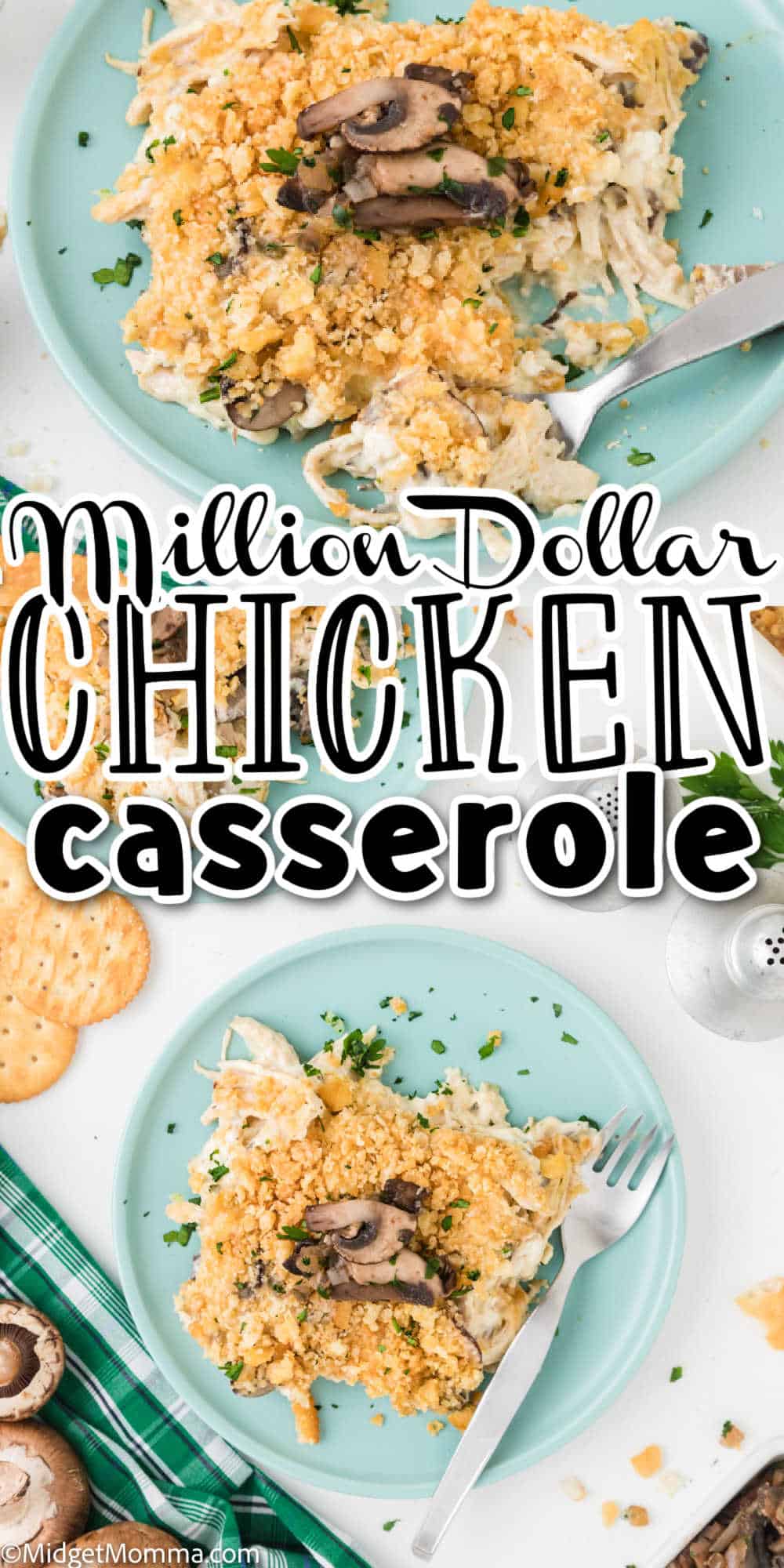 Creamy Million Dollar Chicken Casserole Recipe • MidgetMomma